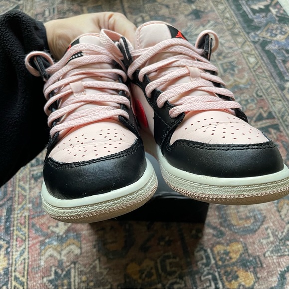 Nike Air Jordan 1 Mid PS Sz 1 Youth Atmosphere Pink Infrared 23 Black 640734-604 - Picture 7 of 12